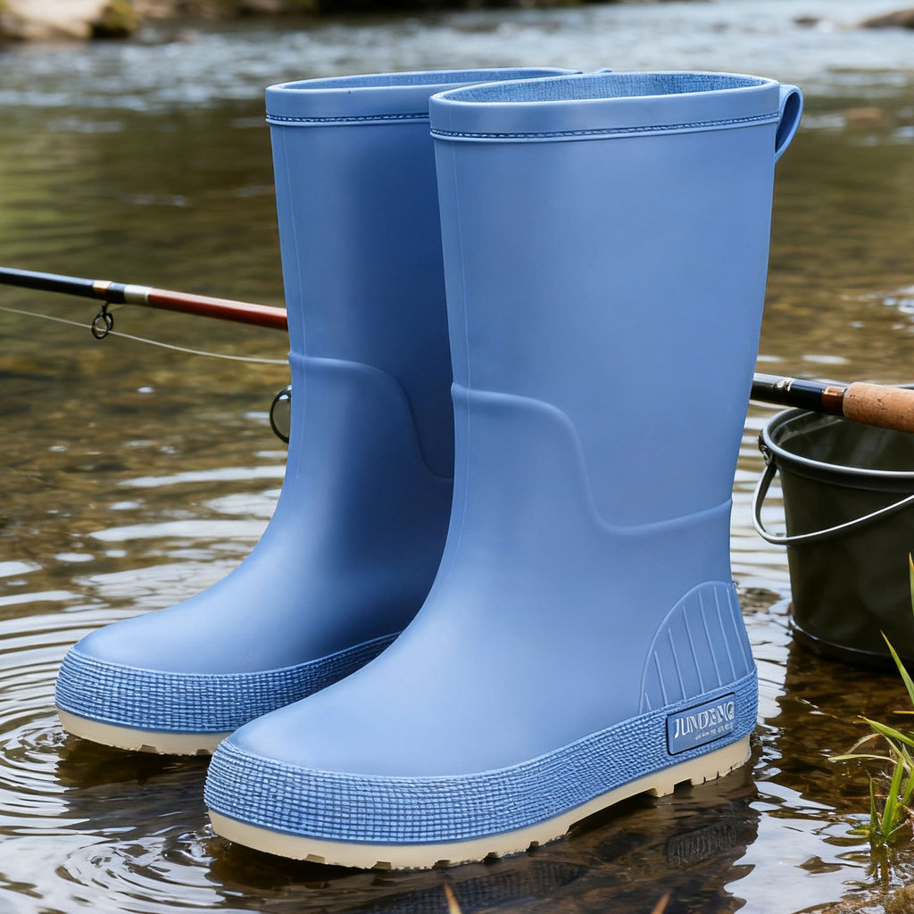 Tubo alto proteção do trabalho impermeável antiderrapante resistente ao desgaste masculino feminino fluxo pesca mar sapa
