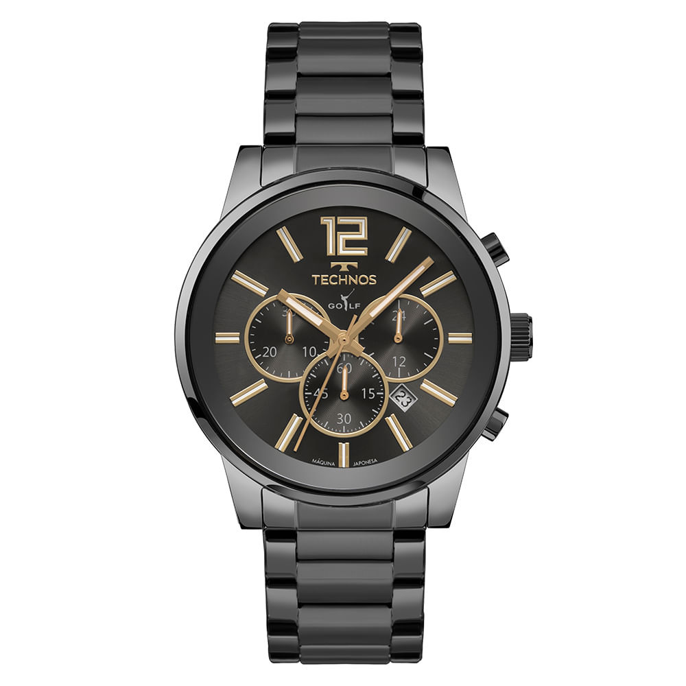 Relógio Technos Masculino Golf Grafite - JS25BCE/1F