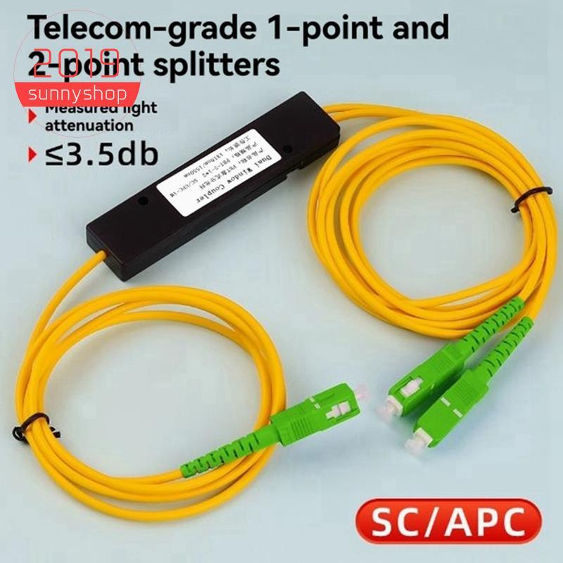[Bestseller S] 1 A 2 SC/Fibra Óptica Splitter Pigtail Acoplador De Janela Dupla Para Sistema De Comunicação De
