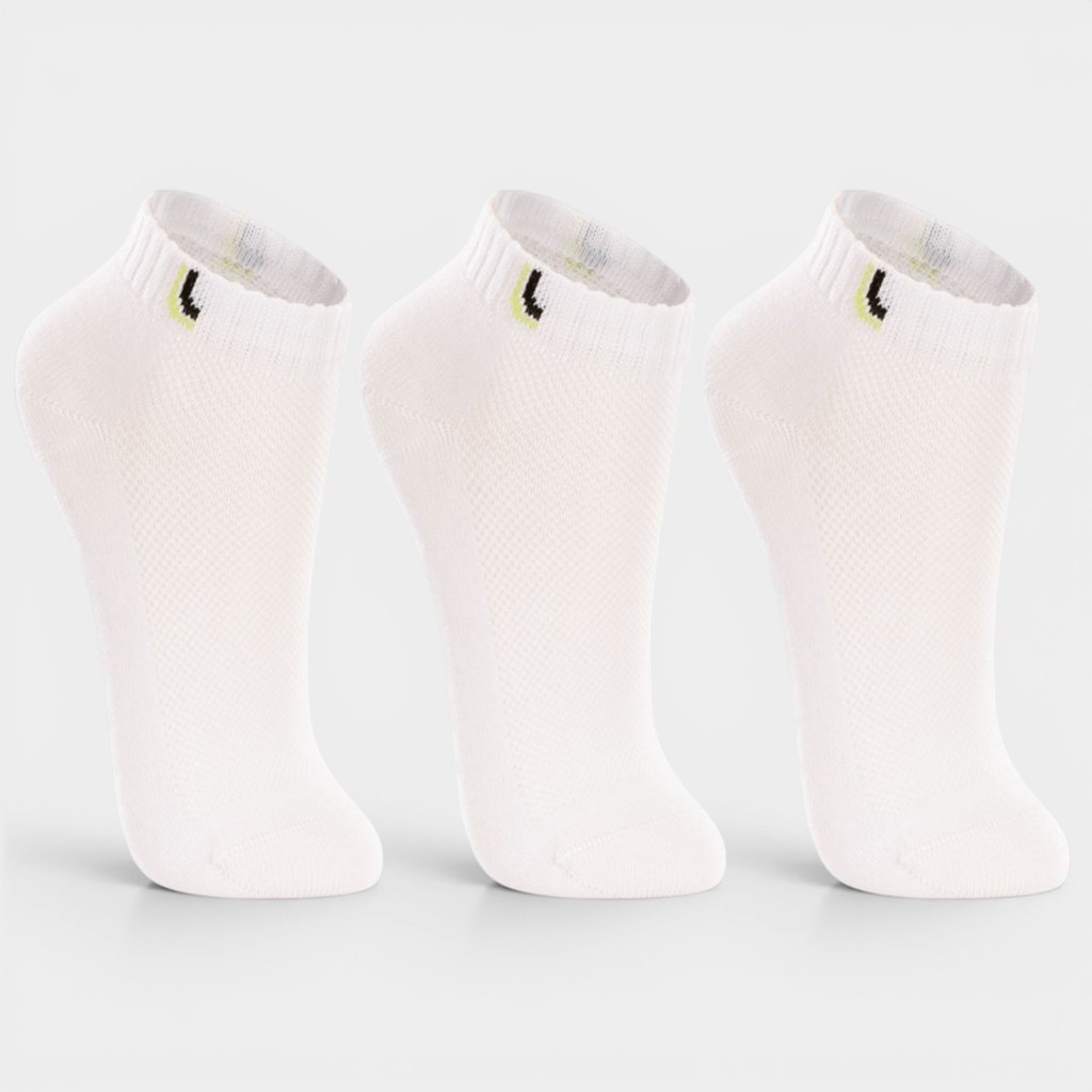 Kit Meia Infantil Lupo Básico Cano Baixo 3 Pares - Branco