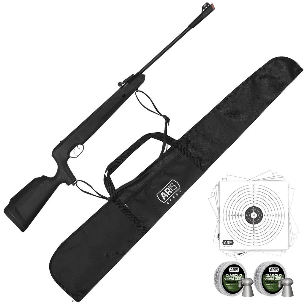 Carabina de Pressão 5.5 Naja Nitro Tag + Capa + 2x.Chumbinho