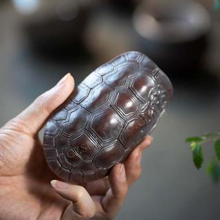 Yixing Zisha chá pá de chá ornamentos para animais de estimação conjunto de chá acessórios tartaruga concha colher de ch
