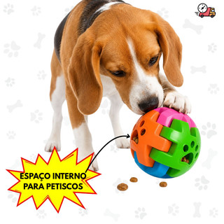 Brinquedo Interativo Petisco Bola Cachorro Cães Pequenos Médio E Grandes