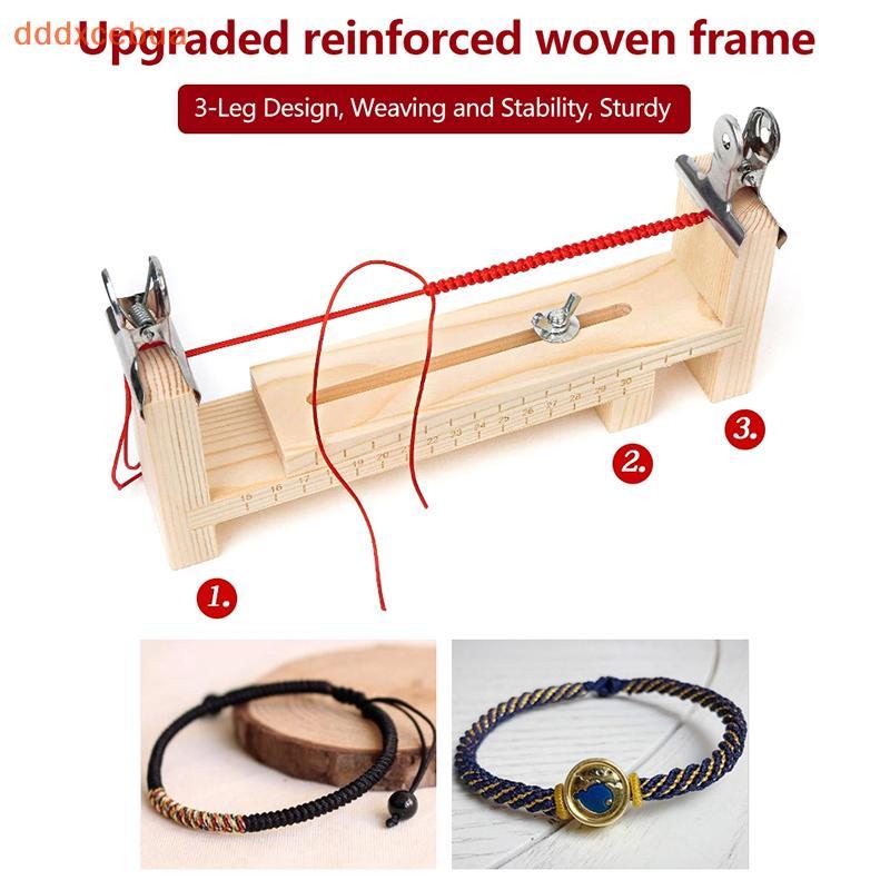 [dddxcebua] Gabarito De Paracord De Madeira , Comprimento Ajustável Jig Pulseira Maker DIY Pulseiras De Tricô Manual Nel