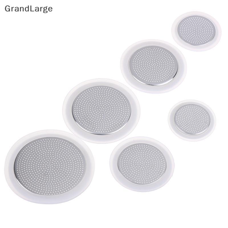[GrandLarge] 1 Peça De Juntas De Silicone E Filtro De Alumínio Moka Pot Garrafa De Café Compatível Com 3/6/9/12 Xícaras