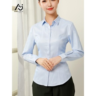 Agrícola novo estilo Workwear camisa feminina de manga comprida gola superior flor conjunto completo camisa banco agríco