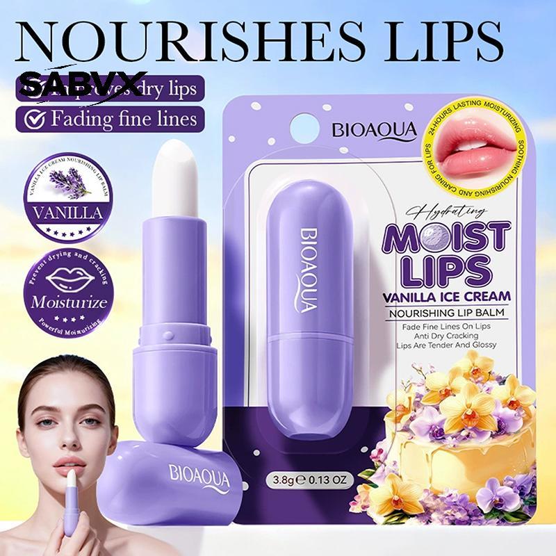 Bálsamo Labial SABVX Vanilla Coconut 3.8g-Aroma Inspirado Em Sobremesa Doce , Nutritivo E Hidratante Para Lábios Macios