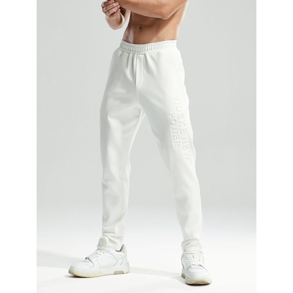 Witkey calças esportivas masculinas primavera outono estiramento Casual Fitness correndo na moda malha pequeno pé em rel
