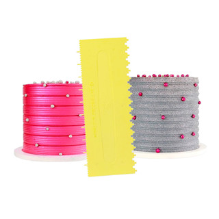 Espátula Para Decoração Bolo Chantilly Confeitaria Cobertura  Chantilly Confeitaria Textura Decorativa Cod24 BlueStar em Oferta na Shopee