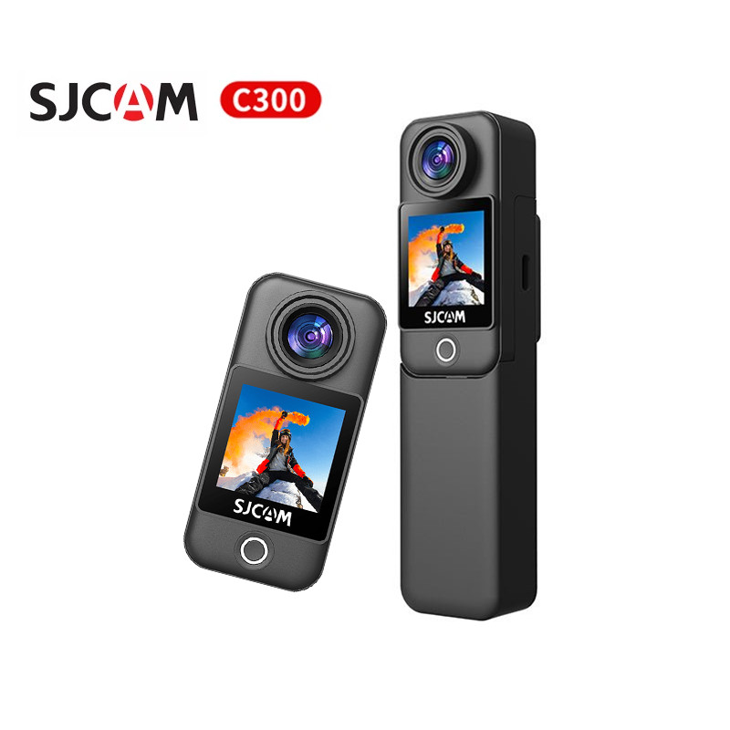 Câmera de Ação de Bolso SJCAM C300 à Prova D'água até 30 m, Zoom Digital de 8x, 2.4G, 5G, Wi-Fi