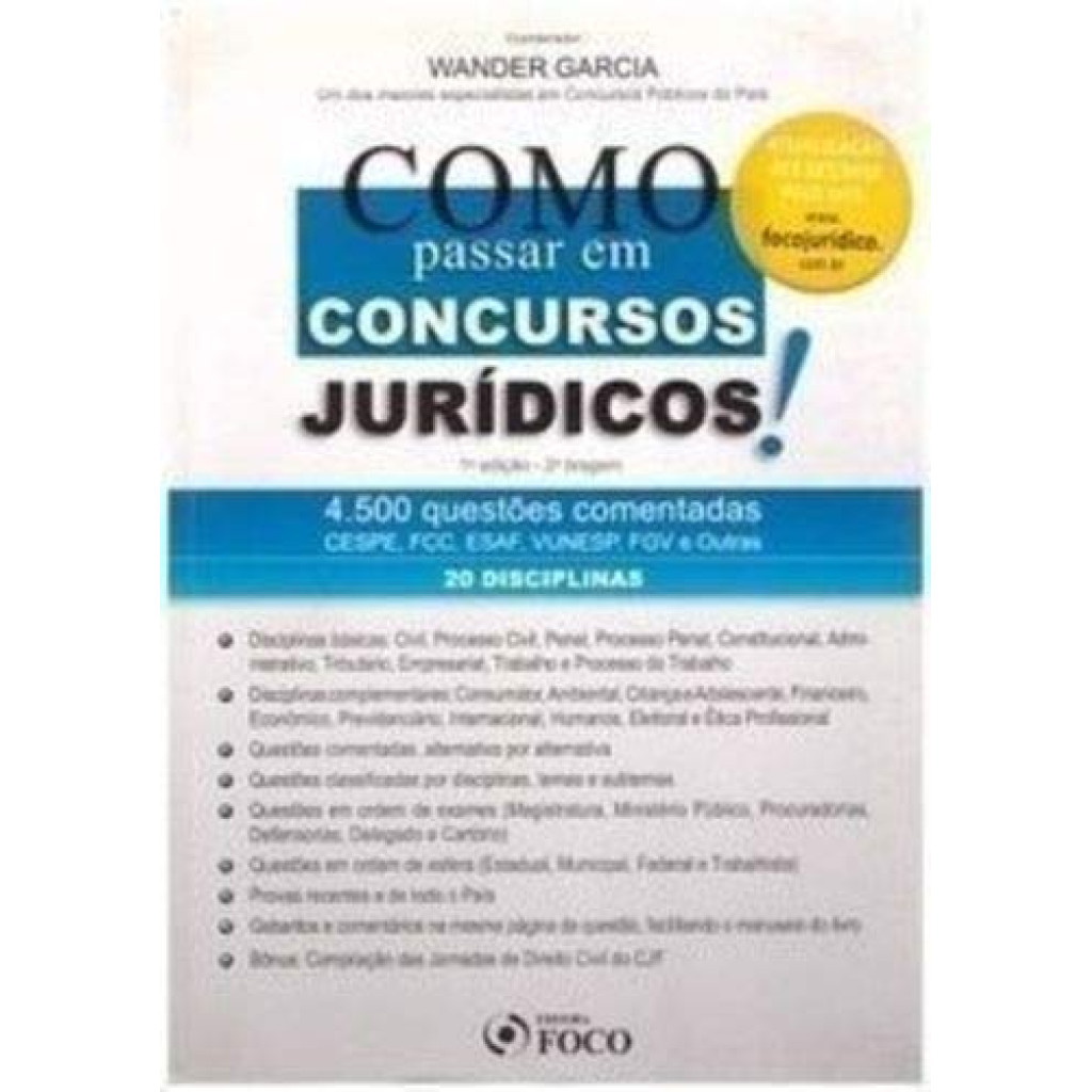 Como Passar em Concursos Jurídicos