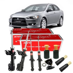 4 AMORTECEDORES + KITS MITSUBISHI LANCER 2012 ATÉ 2020 KAYABA