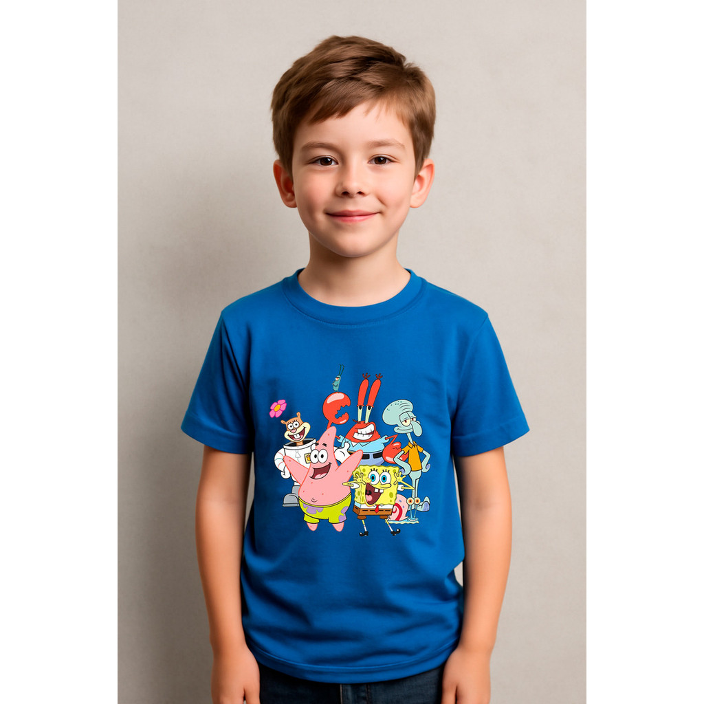 Camiseta Infantil Turma Do Bob Esponja