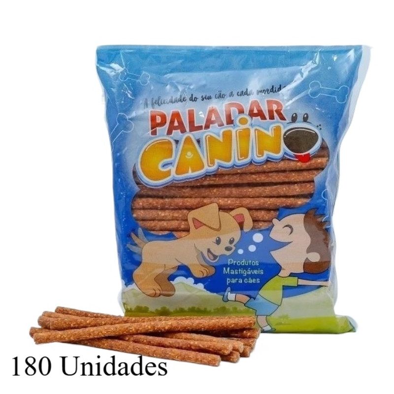 Petisco Ossinho Para Cachorro Sabor Carne – 180 Unidades | Ossinho Dental e Mastigável