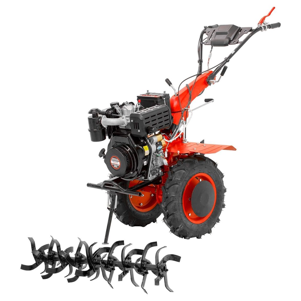 Micro Trator Motocultivador 10hp 418cc Diesel Partida Elétrica com Enxada Rotativa em Oferta na Shopee