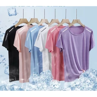 KIT 1-3 Camisetas Femininas Esportivas de Manga Curta com Secagem Rápida, Tops para Treino para Acad