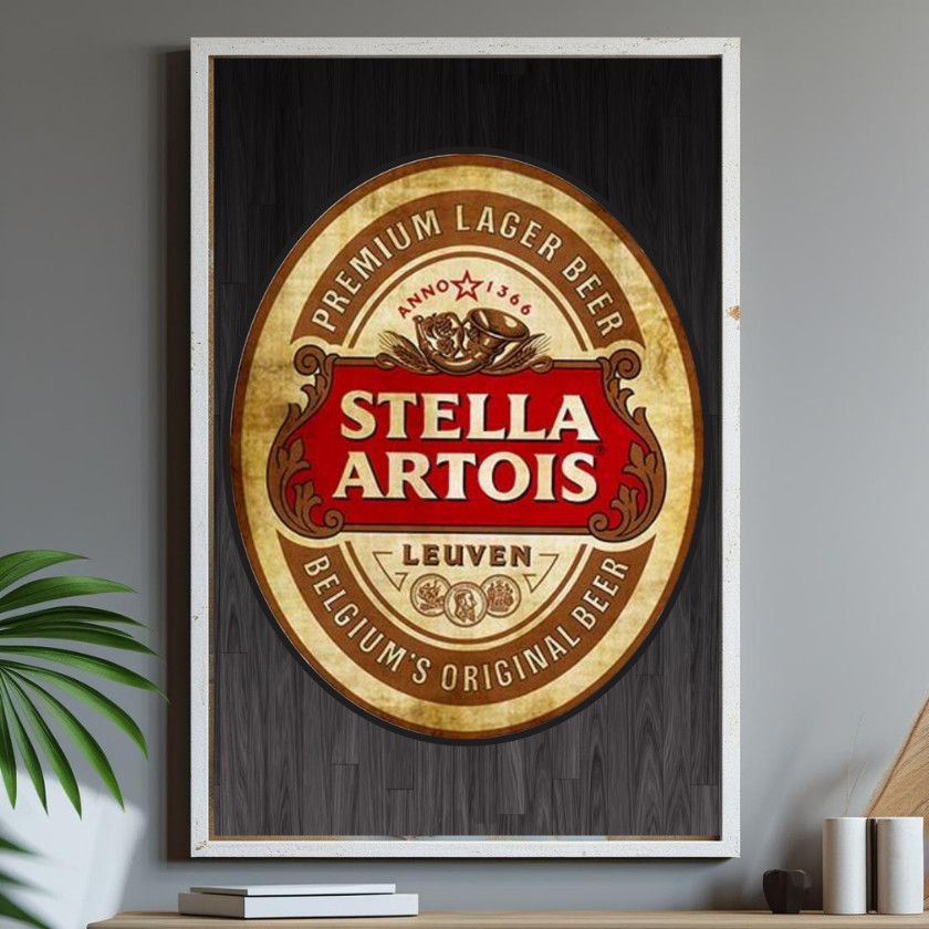 Quadro Decorativo Stella Artois Cerveja Churrasqueira Casa