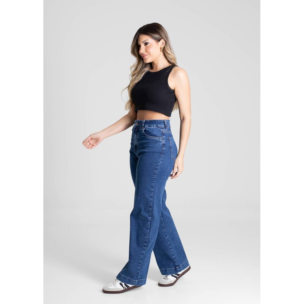 Detalhes do Calça Jeans Sawary Wide Leg Petit - 280840