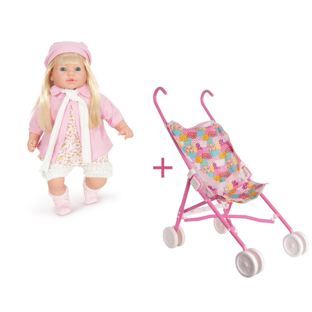 Boneca Reborn Bebê Rose Ring Premium caixinha de jóia p/ montar com carrinho de passeio dobrável