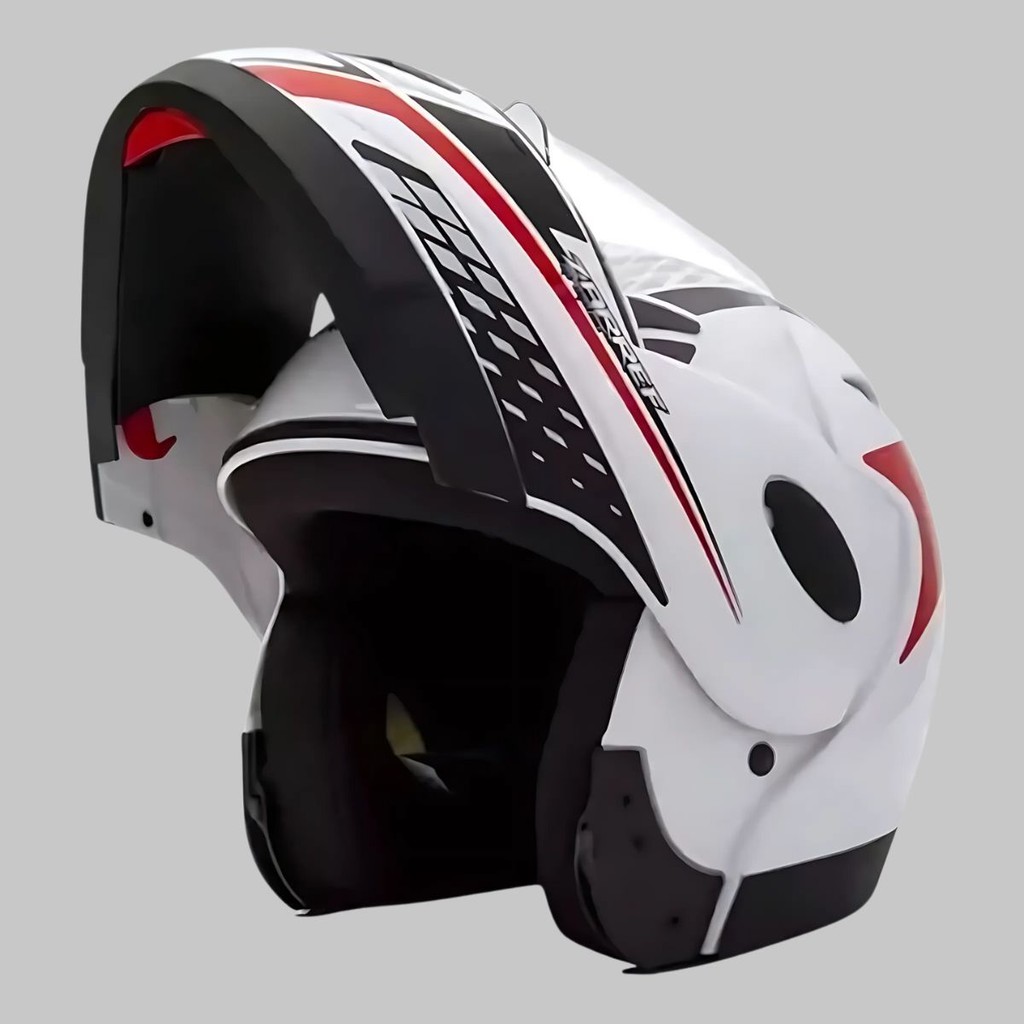 CAPACETE ABERTO ROBOCOP ESCAMOTEAVEL ZARREF ARTICULADO  ORIGINAL TAURUS