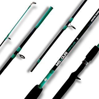 Vara Albatroz Missouri 2,10m 40lb Para Carretilha Pesqueiro Pesca Pesada 2 Partes Fibra Vidro Maciça em Oferta na Shopee