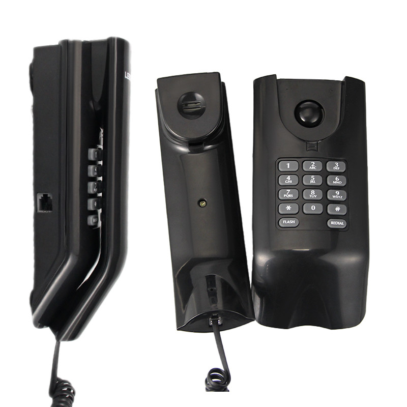 Telefone Fixo Com Fio, adequado para residências, hotéis e escritórios, Preto