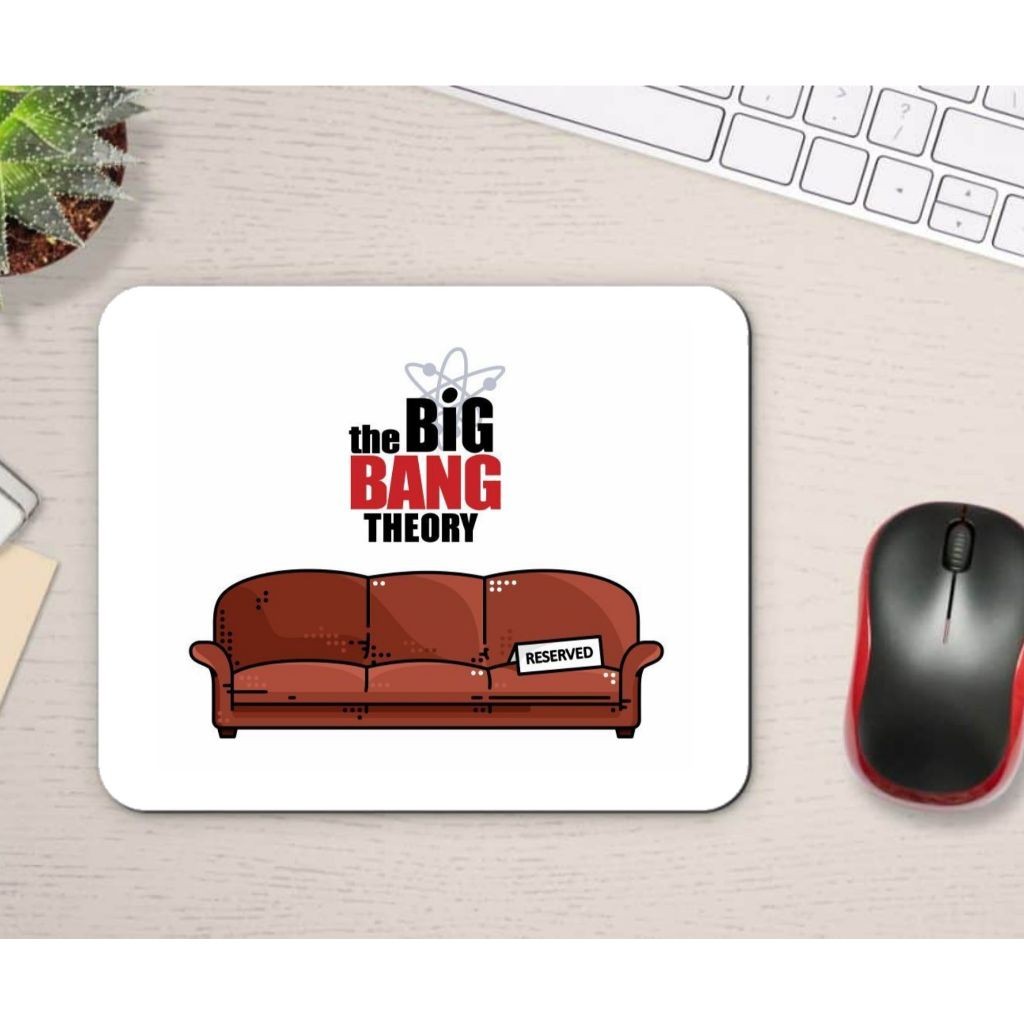 Mouse Pad  Lugar Reservado The Big Bang Theory Nerd Série Geek