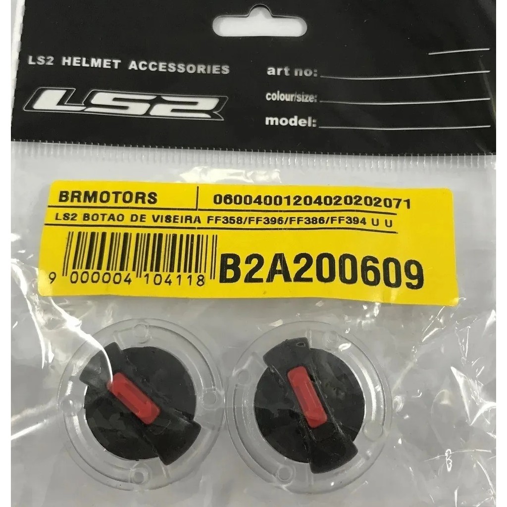 Detalhes do KIT REPARO BOTÃO VISEIRA ORIGINAL LS2 FF358 FF396 / HELT STRADA / TEXX ACTION