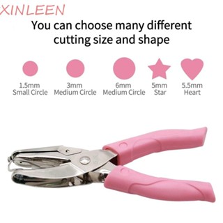 Perfurador De Alça XINLEEN , 1.5MM/3MM/5.5MM/5MM/6MM Com Furo Único De Cabo Macio , Papel De Metal em Oferta na Shopee