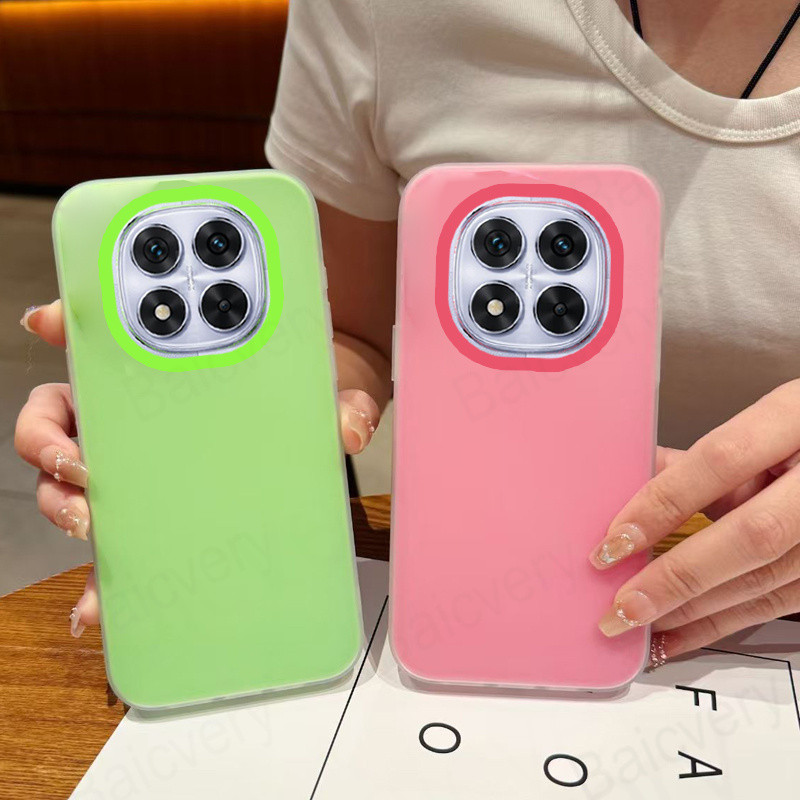 Para Redmi NOTE 14 Pro 4G 5G/Nota Plus POCO X7 5G Dupla Camada Fosca Superfície Lisa Casca Dura em Oferta na Shopee