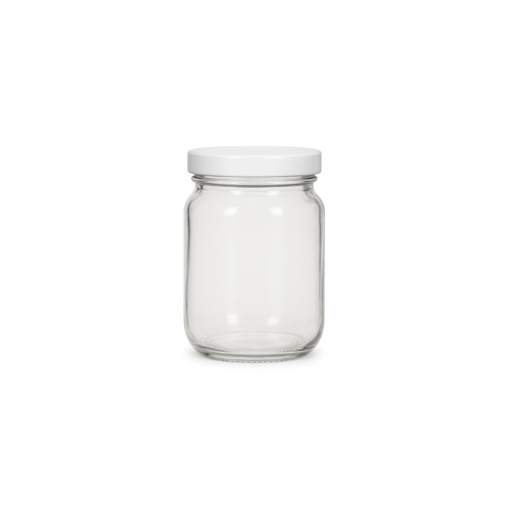 30 Potes de Vidro Geleia 200ml c/Tampa de Metal para Condimentos
