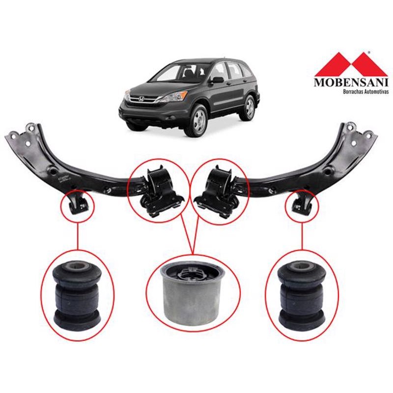Kit Bucha Bandeja Dianteira CRV 2007 a 2012