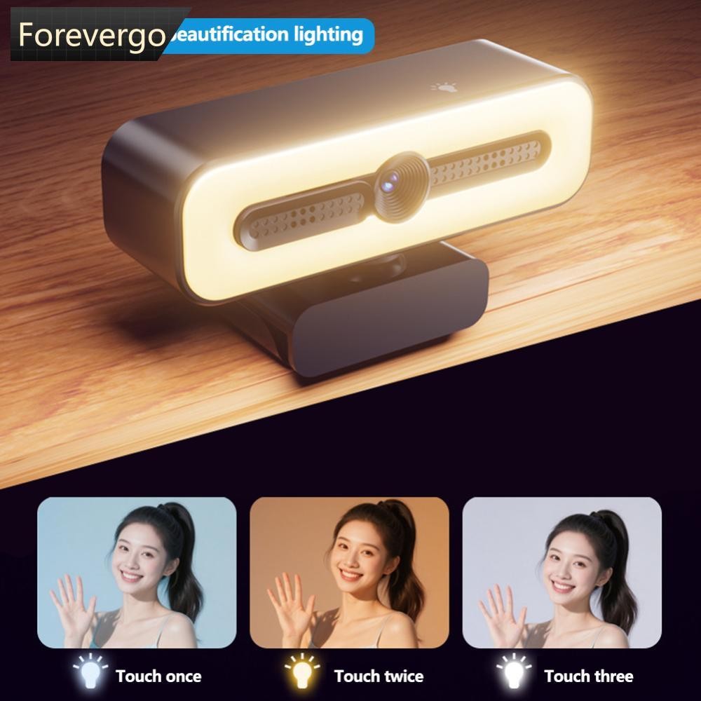 Forevergo 1080p 4K HD Webcam Plug And Play Câmera USB Efeito de Beleza Automática e Luz de Preenchimento Aulas On-L — R$ 62,42 em Shopee, 62% OFF