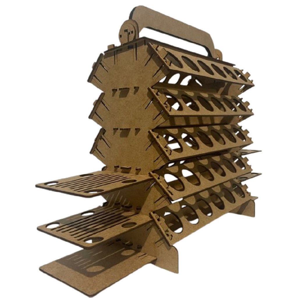 Suporte Organizador Porta Corante Color Liquid Gel 60grs em MDF Condimento