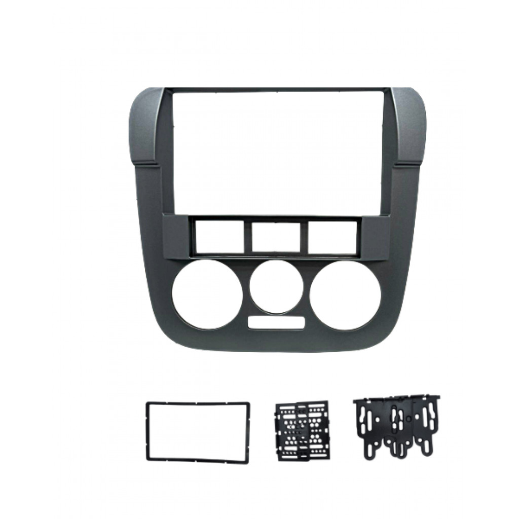 Moldura 6.8" e 7" VW Gol, Saveiro, Parati G4 - (Botões deslocados) - Grafite