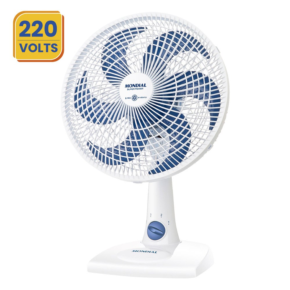 VENTILADOR MESA 30CM SUPER POWER 220V BRANCO MONDIAL