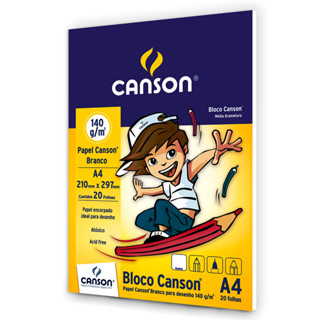 Bloco Desenho A4 140g Branco Canson - 20 Folhas em Oferta na Shopee