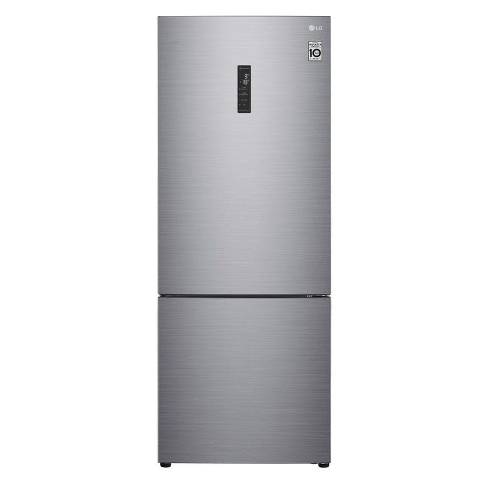 Geladeira LG Inverter Bottom Freezer 451L Platinum GC-B569NLLM 127V