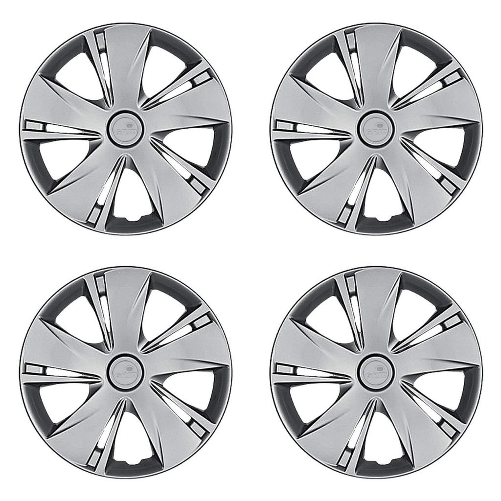 Calota Aro 14" cor Prata Modelo New March 15/18 Jogo c/ 4 Calotas Grid - 451AR-PTA-E em Oferta na Shopee