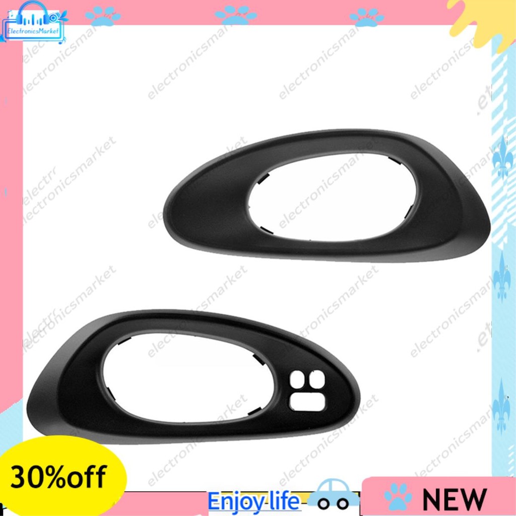 1 Par De Acabamento Preto Da Moldura Maçaneta Porta Interna Frontal 25894591 25894592 Para Trailblazer 2002-2009 1245783