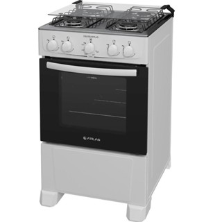 Fogão Atlas 4 Bocas Branco Com Forno Coliseum Plus Forno 50L em Oferta na Shopee