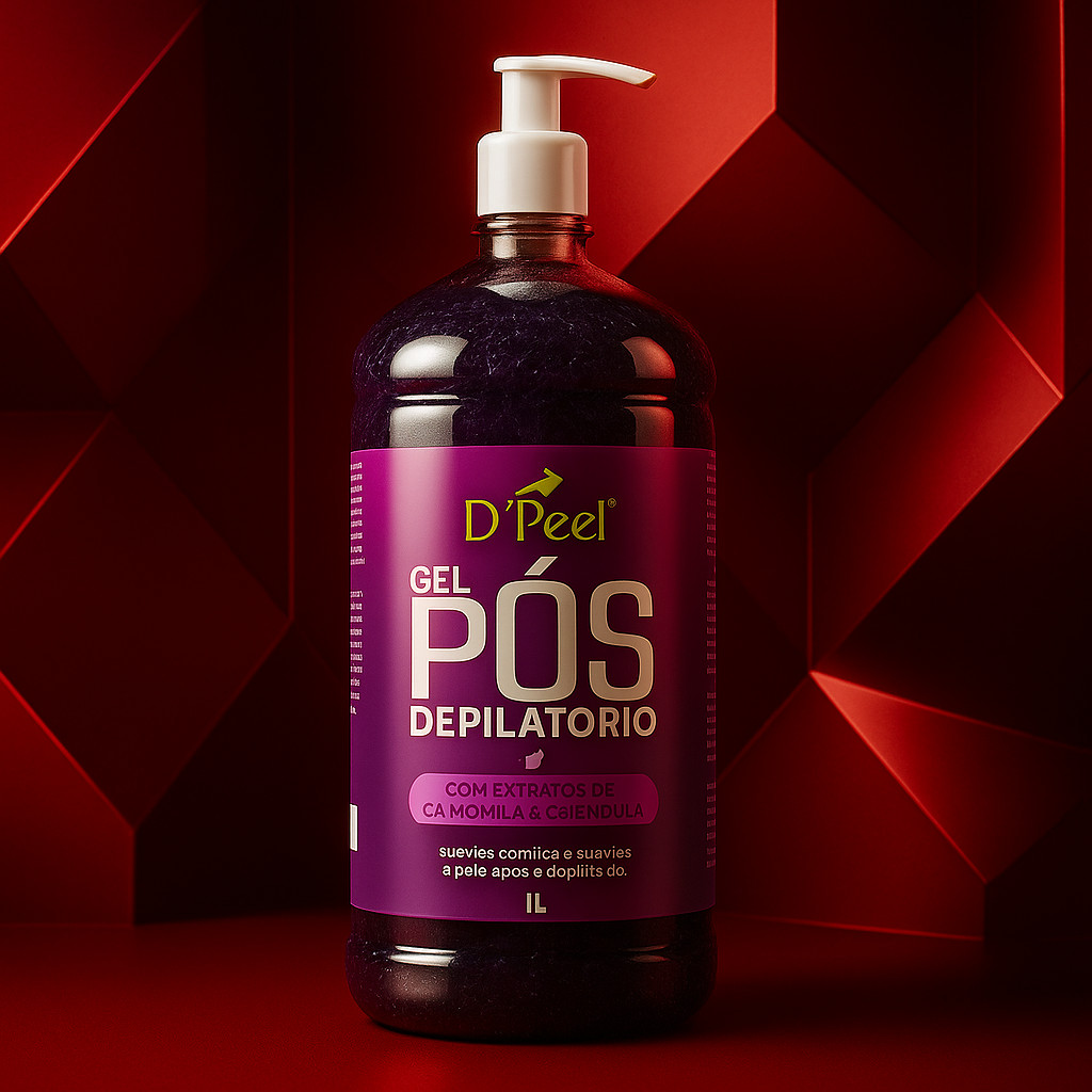 Gel Pós Depilatório D’Peel Aloe Vera Calmante Hidratante Refrescante Cuidados com a Pele 1.000mL