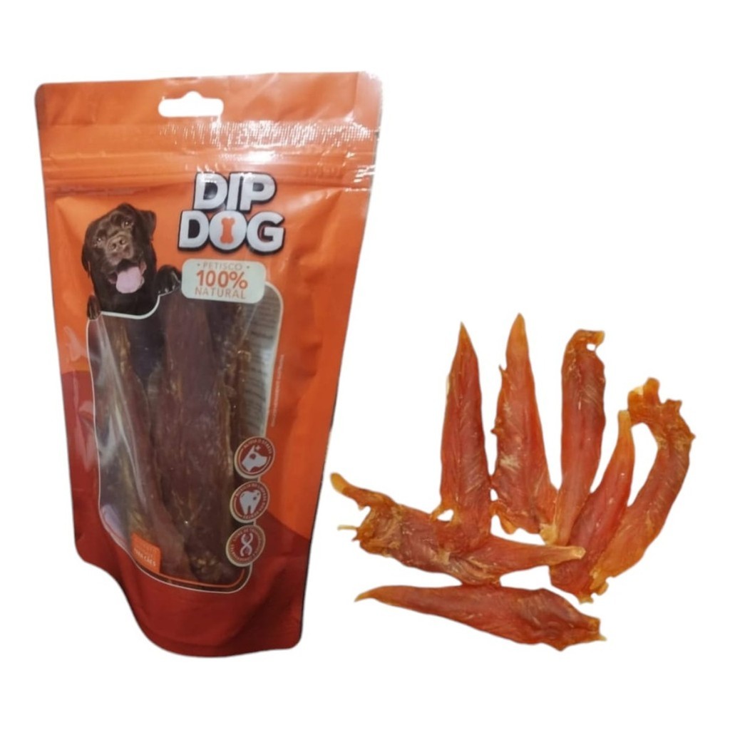 Biscoito Petisco Fatias De Frango Para Cães Todas As Raças