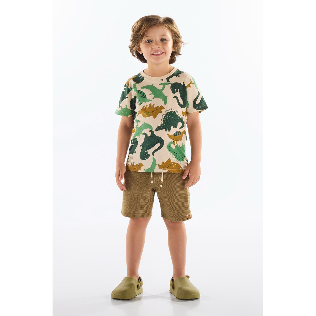 Camiseta Dino em Algodão Infantil Up Baby em Oferta na Shopee
