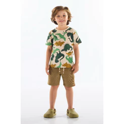 Camiseta Dino em Algodão Infantil Up Baby