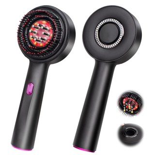 Escova Massagem Capilar com Aplicador de Couro Cabeludo Elétrico Luz Vermelha Estimula Crescimento em Oferta na Shopee