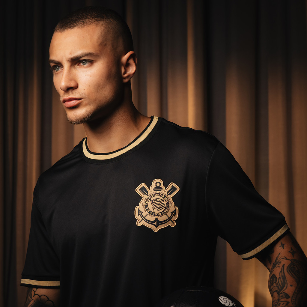 Camisa Corinthians Urban Gold Masculina Oficial em Oferta na Shopee