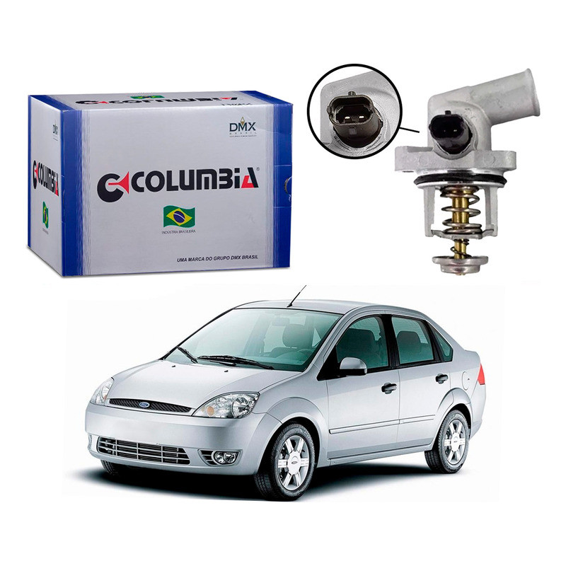 Valvula Termostatica Fiesta Sedan 1.0 1.6 Flex 2003 A 2006 em Oferta na Shopee