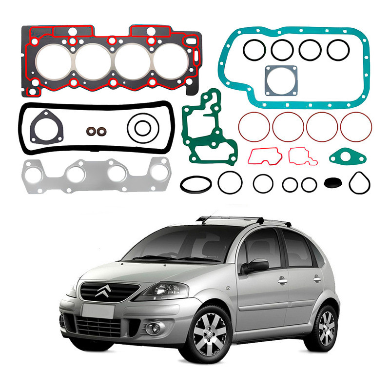 Jogo Junta Motor Bastos Citroën C3 1.4 8v 2003 A 2012 em Oferta na Shopee