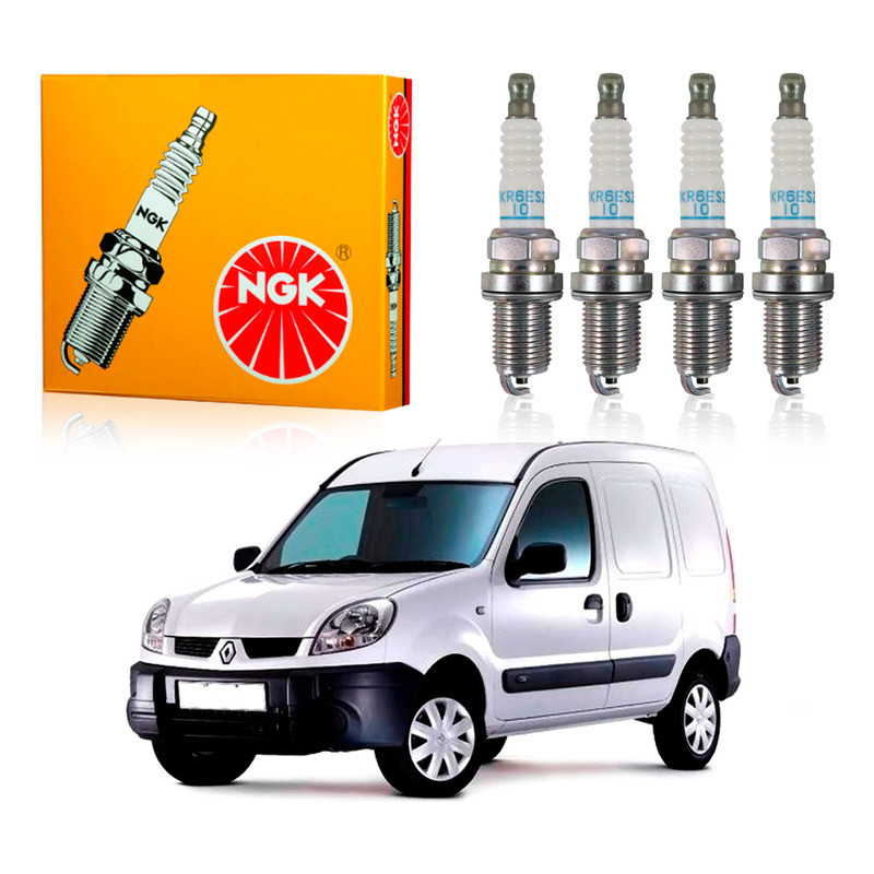 Jogo Velas Ngk Kangoo 1.6 16v 2008 A 2015 em Oferta na Shopee